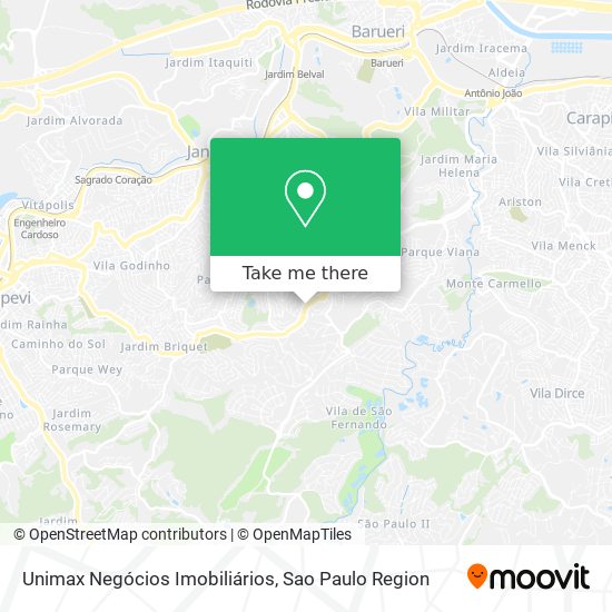 Unimax Negócios Imobiliários map