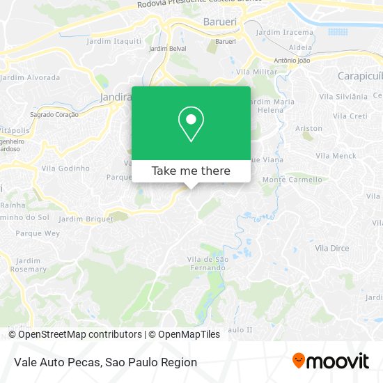 Vale Auto Pecas map