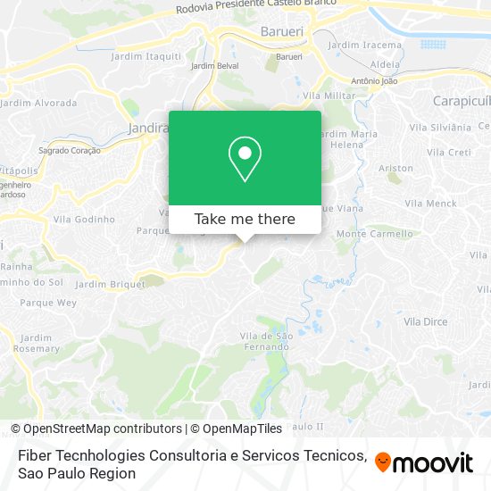Fiber Tecnhologies Consultoria e Servicos Tecnicos map