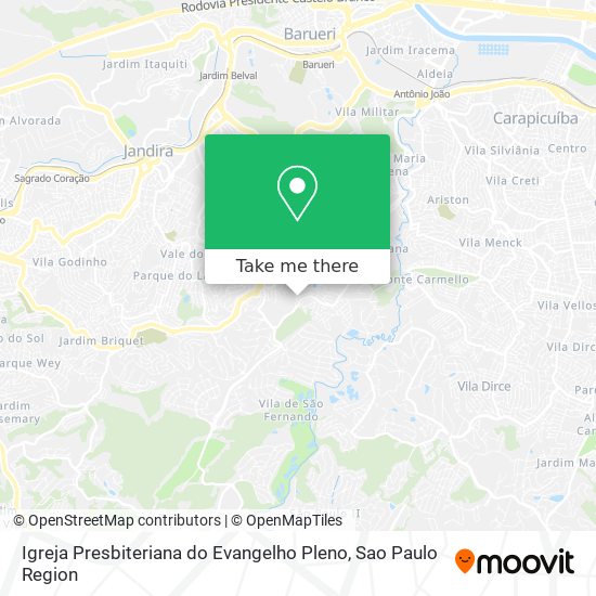 Igreja Presbiteriana do Evangelho Pleno map