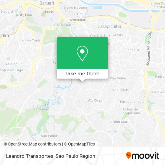 Leandro Transportes map