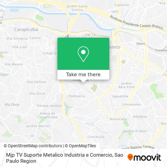 Mjp TV Suporte Metalico Industria e Comercio map