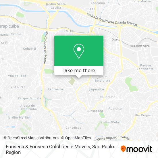 Fonseca & Fonseca Colchões e Móveis map