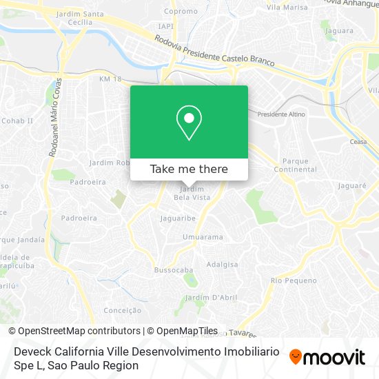 Deveck California Ville Desenvolvimento Imobiliario Spe L map