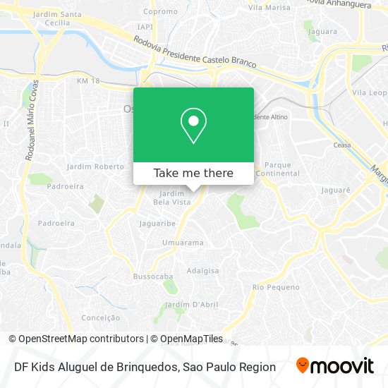 DF Kids Aluguel de Brinquedos map