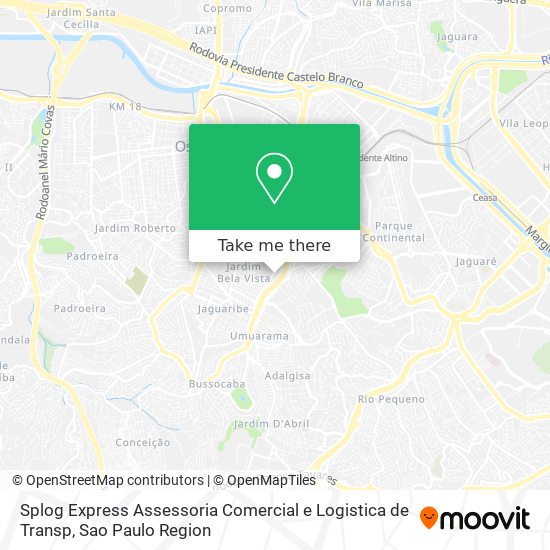 Splog Express Assessoria Comercial e Logistica de Transp map