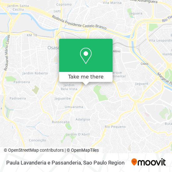 Paula Lavanderia e Passanderia map
