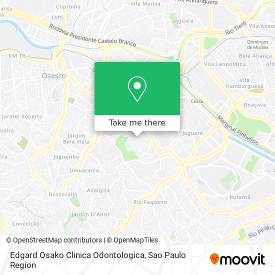 Edgard Osako Clinica Odontologica map