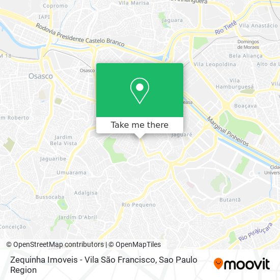 Zequinha Imoveis - Vila São Francisco map