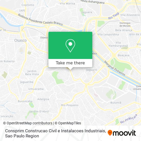 Mapa Consprim Construcao Civil e Instalacoes Industriais