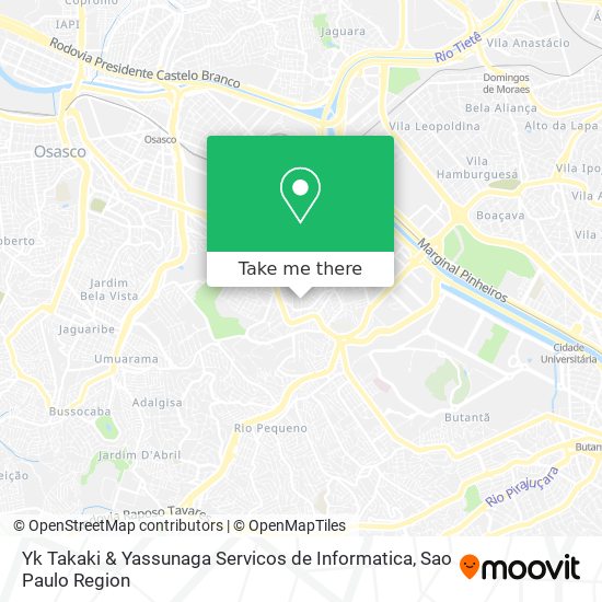 Mapa Yk Takaki & Yassunaga Servicos de Informatica