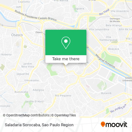 Saladaria Sorocaba map