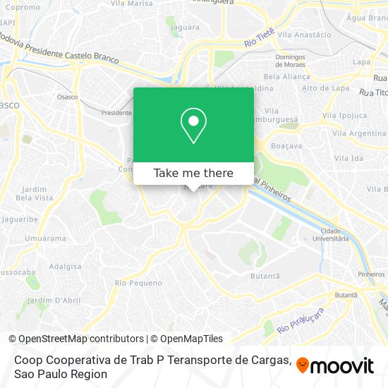 Coop Cooperativa de Trab P Teransporte de Cargas map