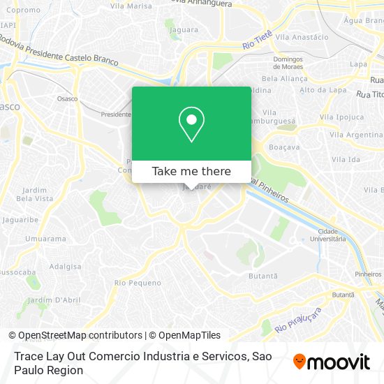 Trace Lay Out Comercio Industria e Servicos map