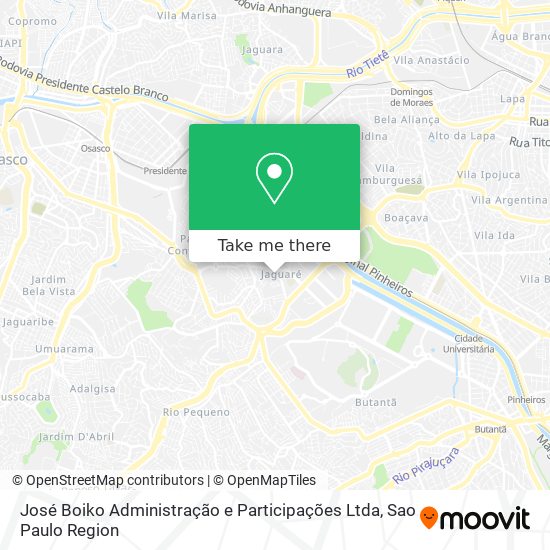 Mapa José Boiko Administração e Participações Ltda