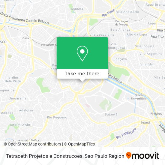 Tetraceth Projetos e Construcoes map