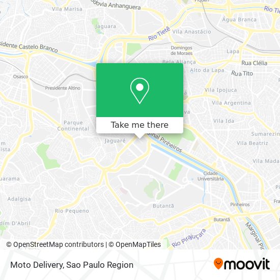 Moto Delivery map