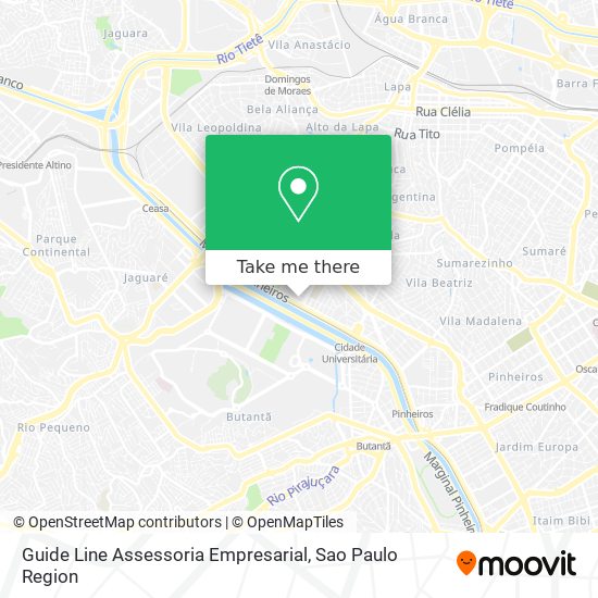 Mapa Guide Line Assessoria Empresarial