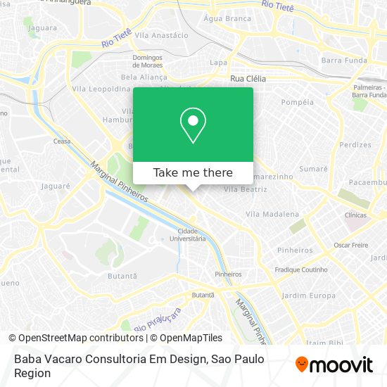 Baba Vacaro Consultoria Em Design map