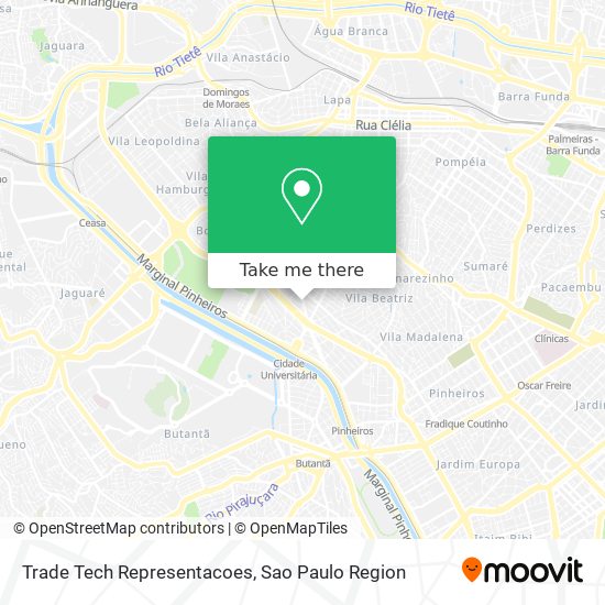 Trade Tech Representacoes map
