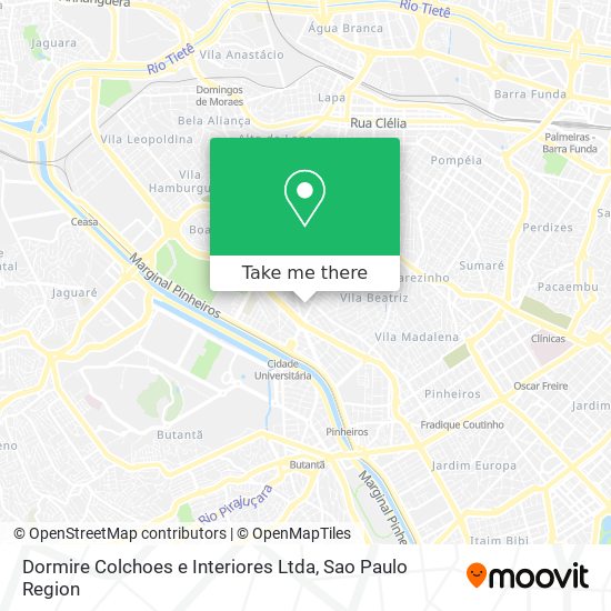 Mapa Dormire Colchoes e Interiores Ltda