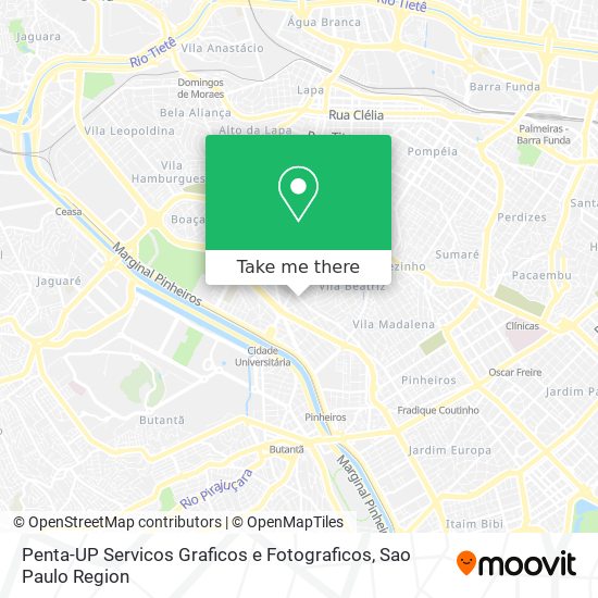 Penta-UP Servicos Graficos e Fotograficos map