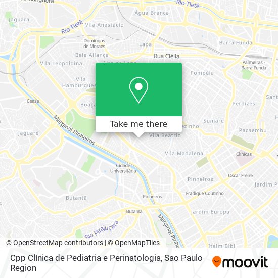 Cpp Clínica de Pediatria e Perinatologia map