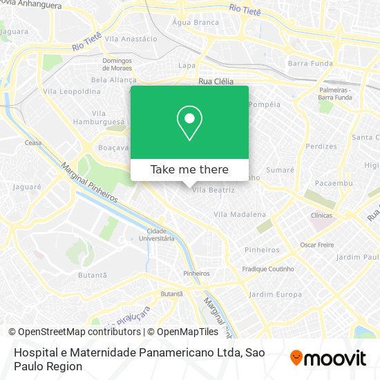 Hospital e Maternidade Panamericano Ltda map