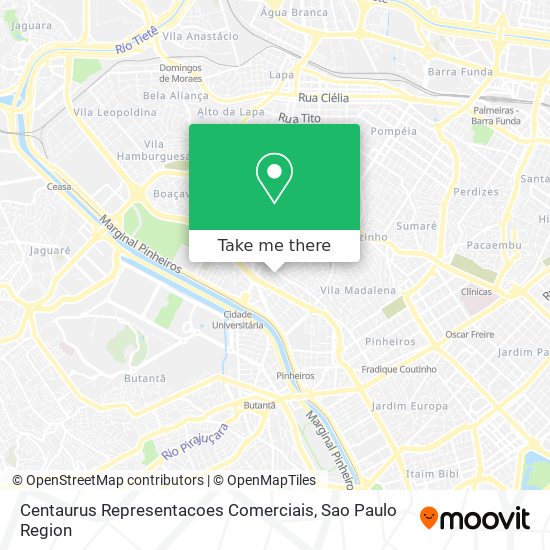 Centaurus Representacoes Comerciais map