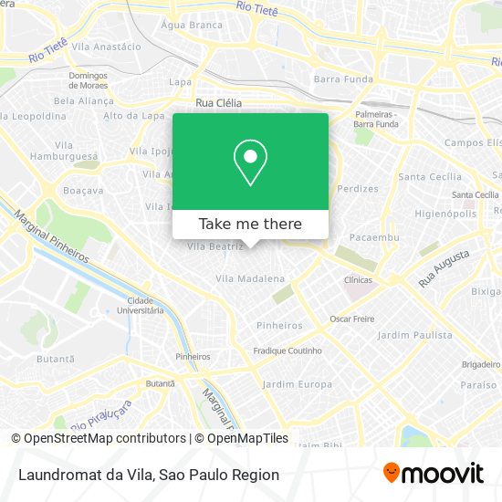 Mapa Laundromat da Vila