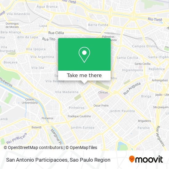 San Antonio Participacoes map