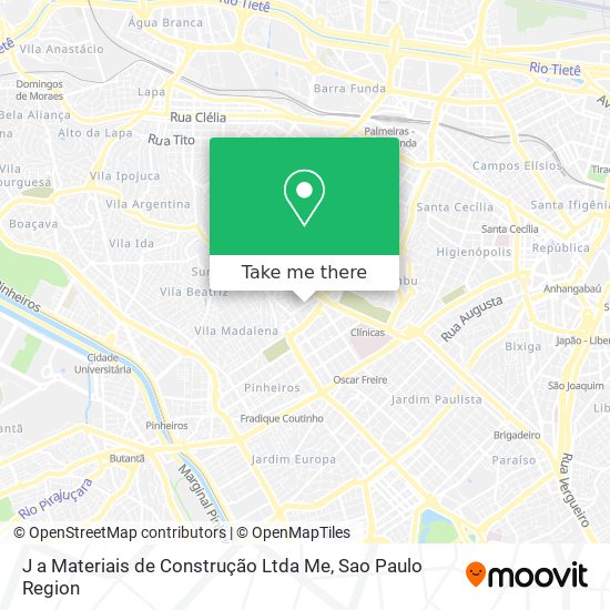 J a Materiais de Construção Ltda Me map