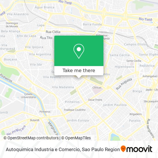 Mapa Autoquimica Industria e Comercio