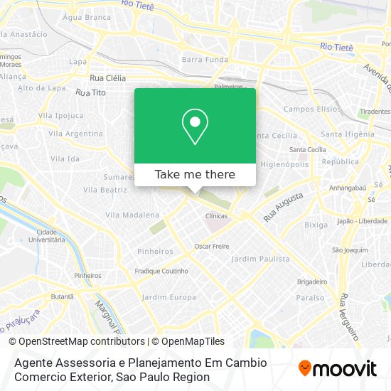 Agente Assessoria e Planejamento Em Cambio Comercio Exterior map