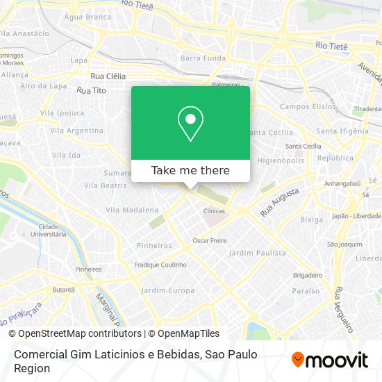 Mapa Comercial Gim Laticinios e Bebidas