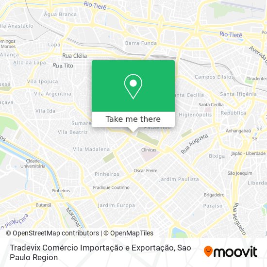 Mapa Tradevix Comércio Importação e Exportação