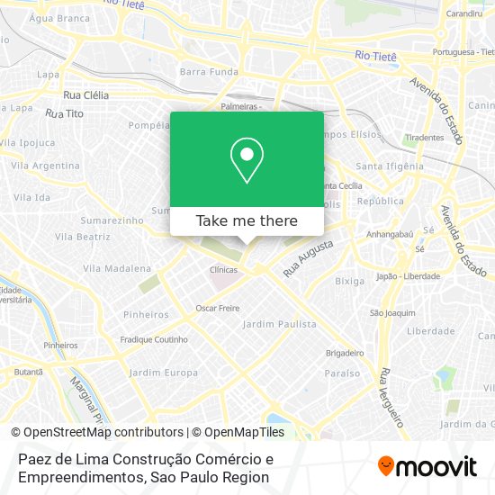 Paez de Lima Construção Comércio e Empreendimentos map