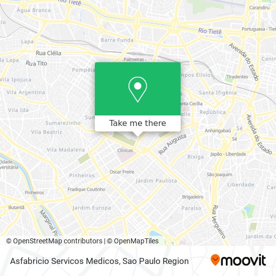 Asfabricio Servicos Medicos map