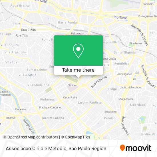 Associacao Cirilo e Metodio map