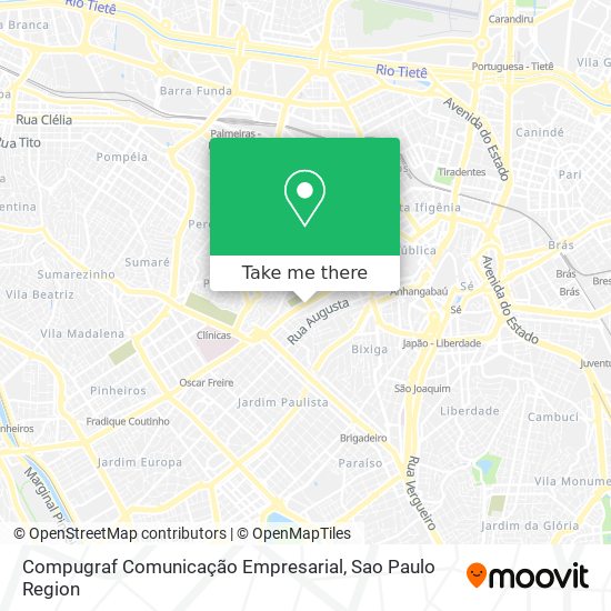 Mapa Compugraf Comunicação Empresarial