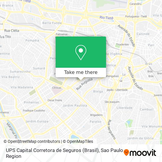 Mapa UPS Capital Corretora de Seguros (Brasil)