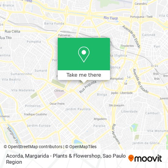 Mapa Acorda, Margarida - Plants & Flowershop