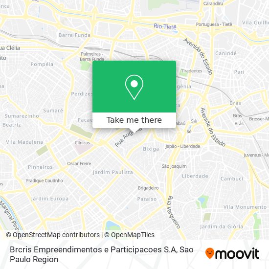 Mapa Brcris Empreendimentos e Participacoes S.A