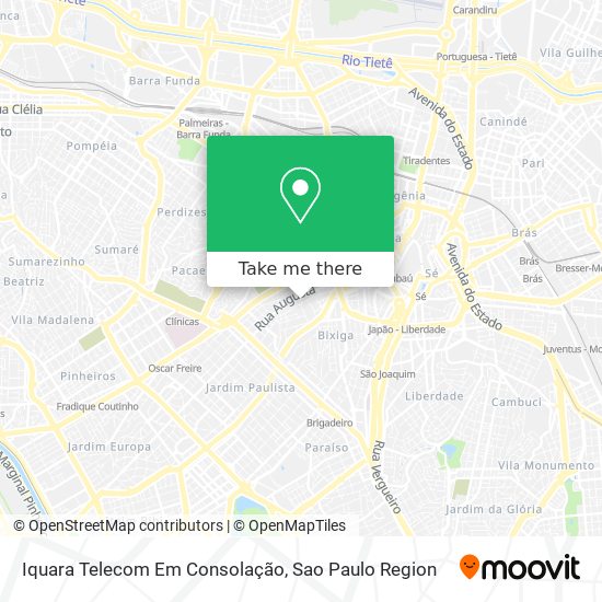 Iquara Telecom Em Consolação map