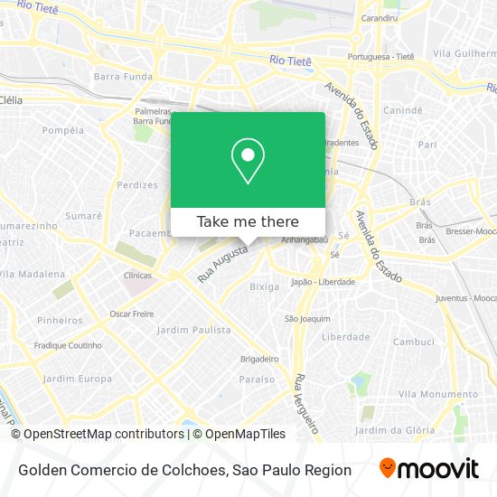 Mapa Golden Comercio de Colchoes