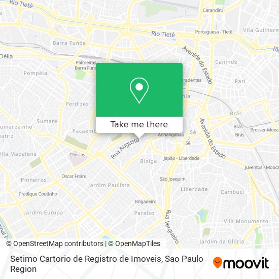 Mapa Setimo Cartorio de Registro de Imoveis