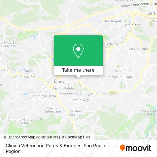 Clinica Veterinária Patas & Bigodes map