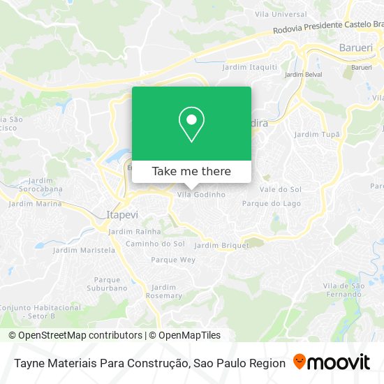 Mapa Tayne Materiais Para Construção