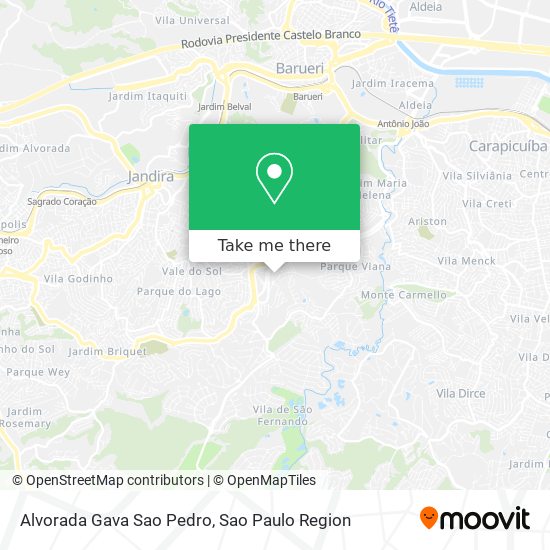 Alvorada Gava Sao Pedro map
