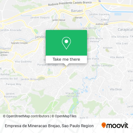 Empresa de Mineracao Brejao map